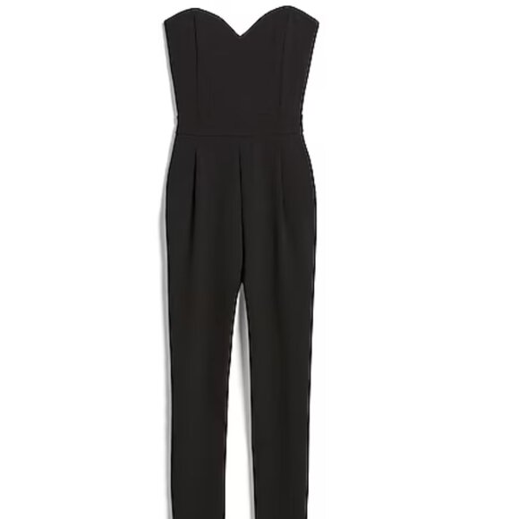 H&M Black Sweetheart Jumpsuit Size 2 | Modern, Polished, Pockets - Picture 2 of 6
